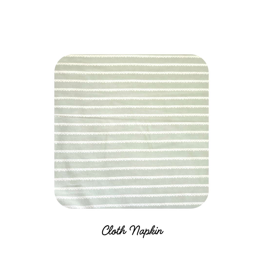 Cloth Napkins - Mint Lace (Preorder)