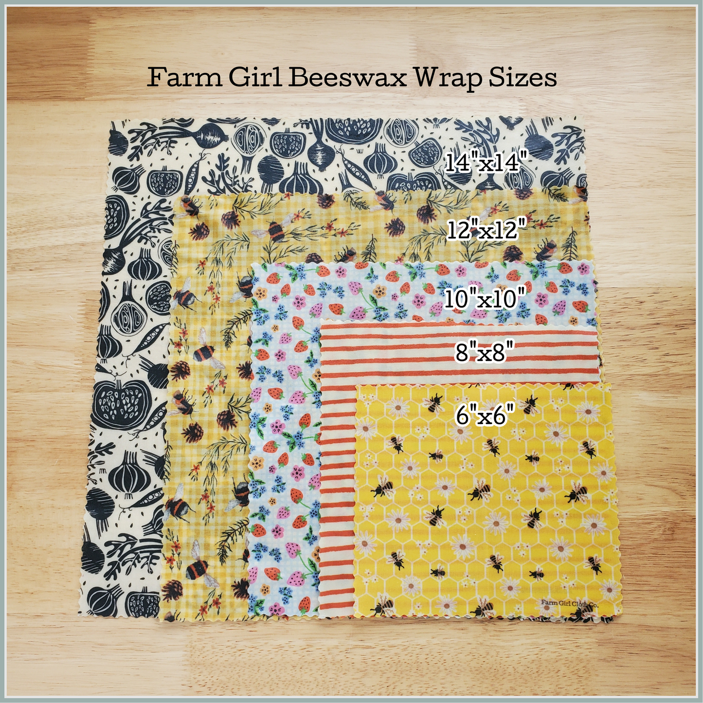 Beeswax Food Wraps - 3 Pack