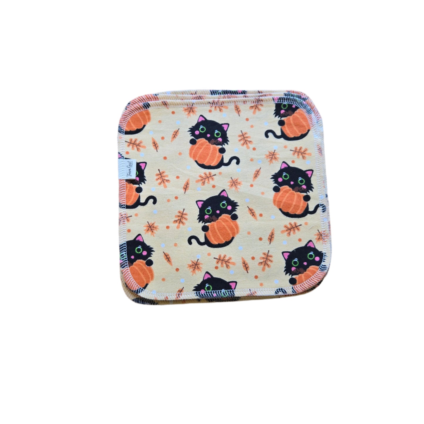 Cloth Napkins | Black Cats and Pumpkins