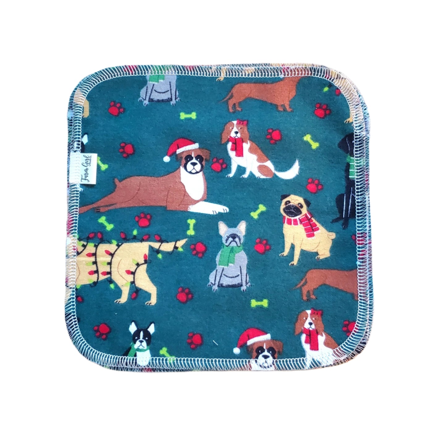 Cloth Napkins | Festive Dogs