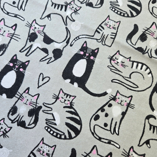 Paperless Reusable Towels | Cats on Gray