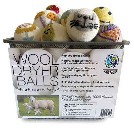 Wool Dryer Balls - Fair Trade and Ethically made