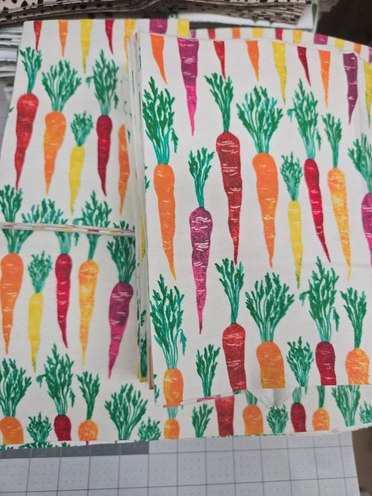 Cloth Napkins | PREORDER Rainbow Carrots