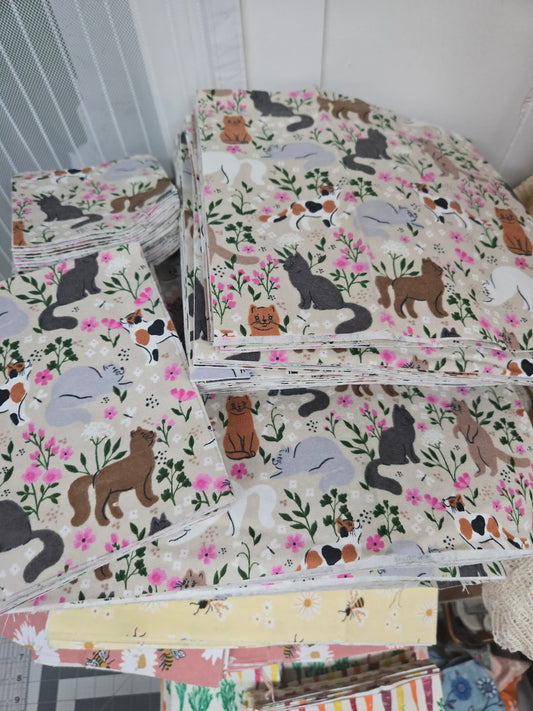 Cloth Napkins | PREORDER Wildflower Cats