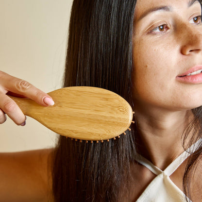Bamboo Paddle Hairbrush | Spa Round
