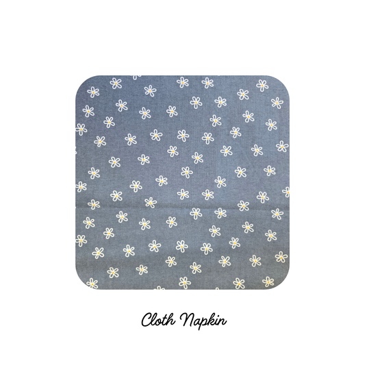 Cloth Napkins -- Scribble Daisies (Preorder)