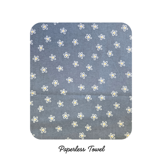 NEW! Reusable Paper less Towels -- Scribble Daisies (preorder)