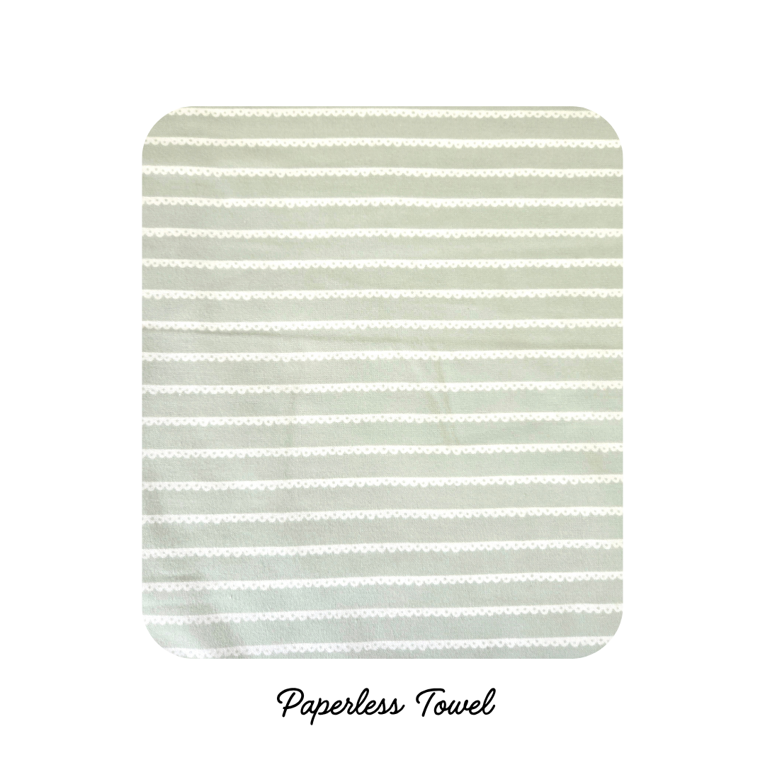 NEW! Reusable Paper less Towels - Mint Lace (PREORDER)