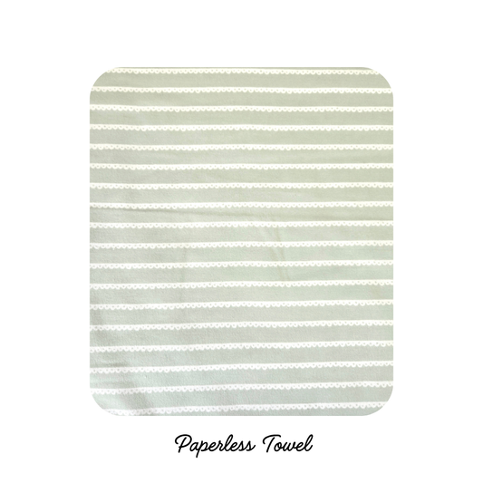 NEW! Reusable Paper less Towels - Mint Lace (PREORDER)