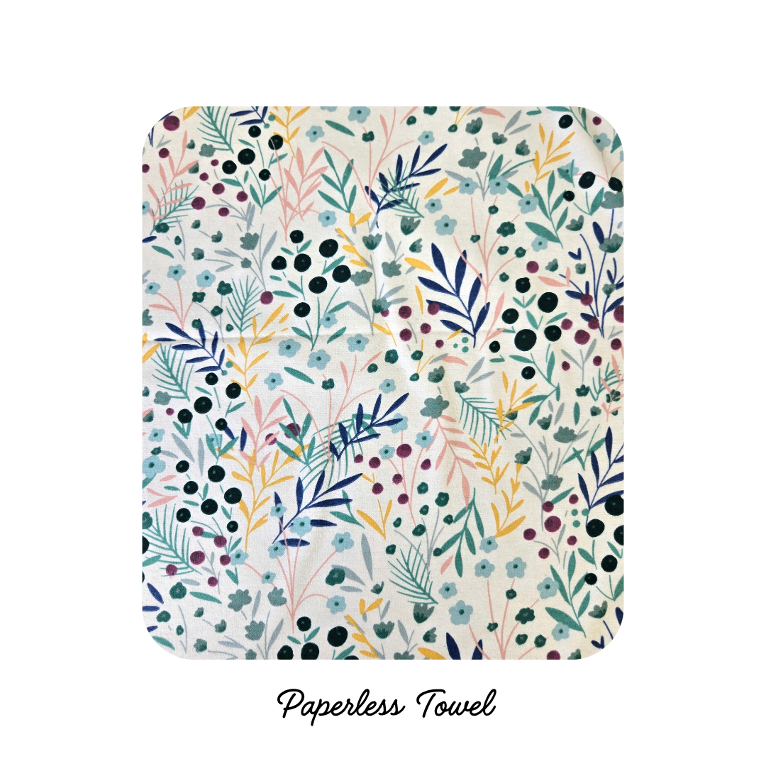 NEW! Reusable Paper less Towels - Cleo Floral (PREORDER)