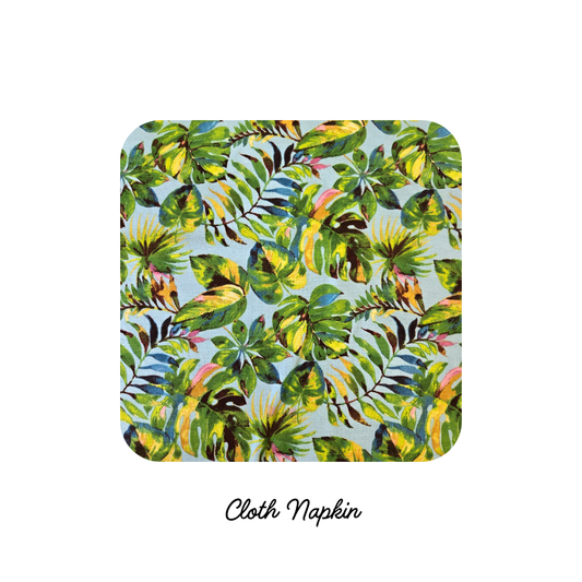 Cloth Napkins - Tropical Plants (Preorder)
