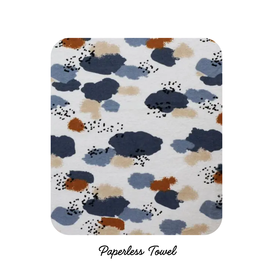 NEW! Reusable Paper less Towels -- Modern Painted Specks (preorder)