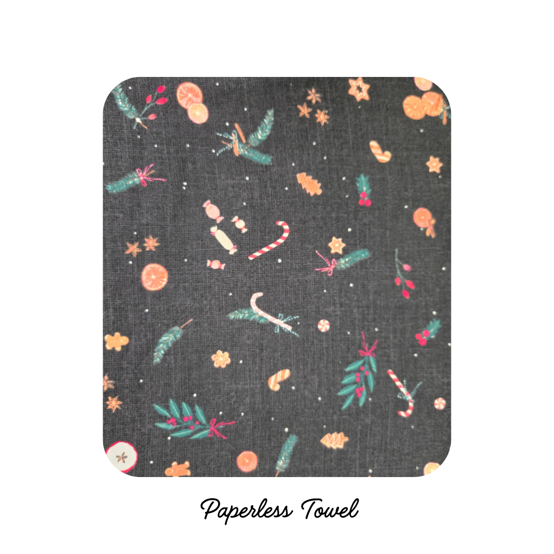 NEW! Reusable Paper less Towels - Wintertale Potpourri