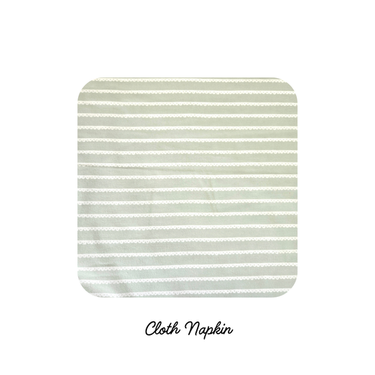 Cloth Napkins - Mint Lace (Preorder)