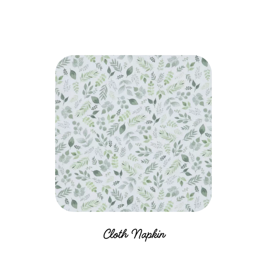 Cloth Napkins -- Eucalyptus (Preorder)
