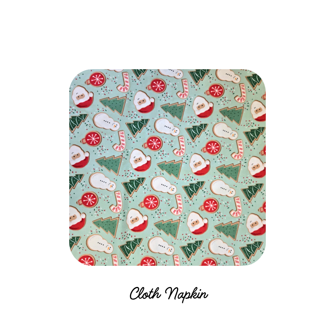 Cloth Napkins - Christmas Cookies