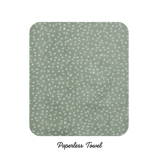 NEW! Reusable Paper less Towels -- Sage Brushstrokes (preorder)