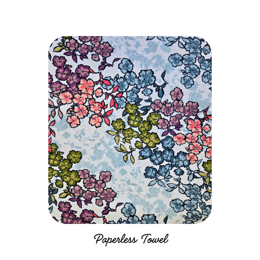 NEW! Reusable Paper less Towels -- Floral Burst (preorder)