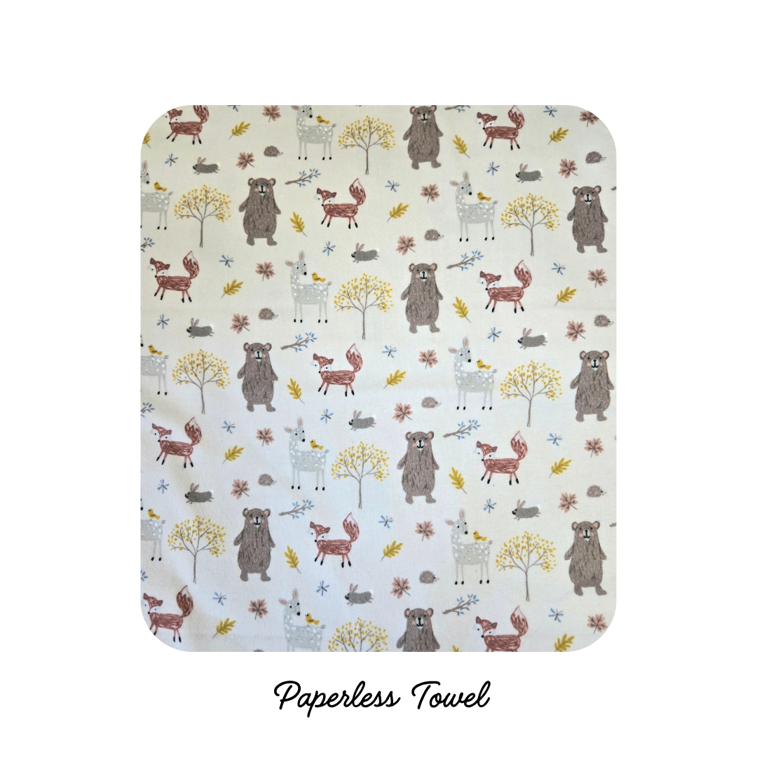 NEW! Reusable Paper less Towels - Fall in the Woods
