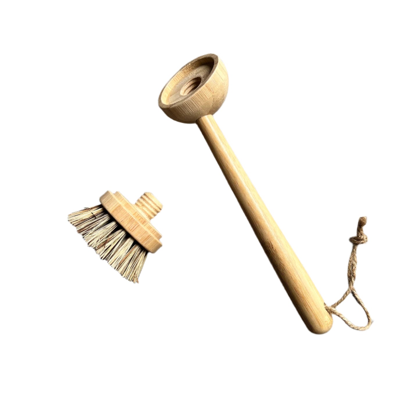 Bamboo and Coconut Dish Brush with replaceable brush head.