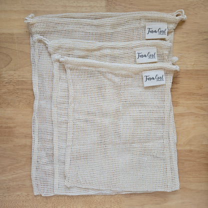 Cotton Mesh Produce Bags