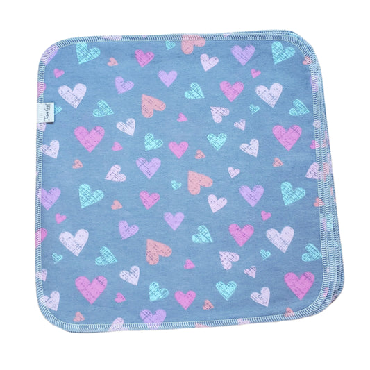 Paperless Reusable Towels | Sketched Hearts