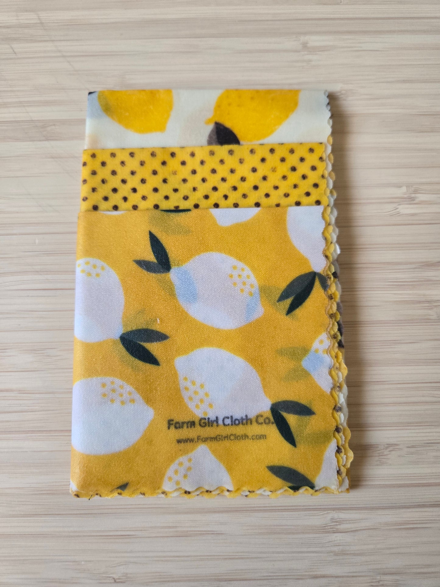 Beeswax Food Wraps - 3 Pack