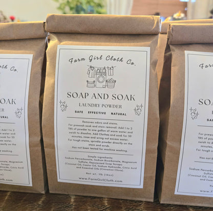 Soap and Soak Laundry Powder