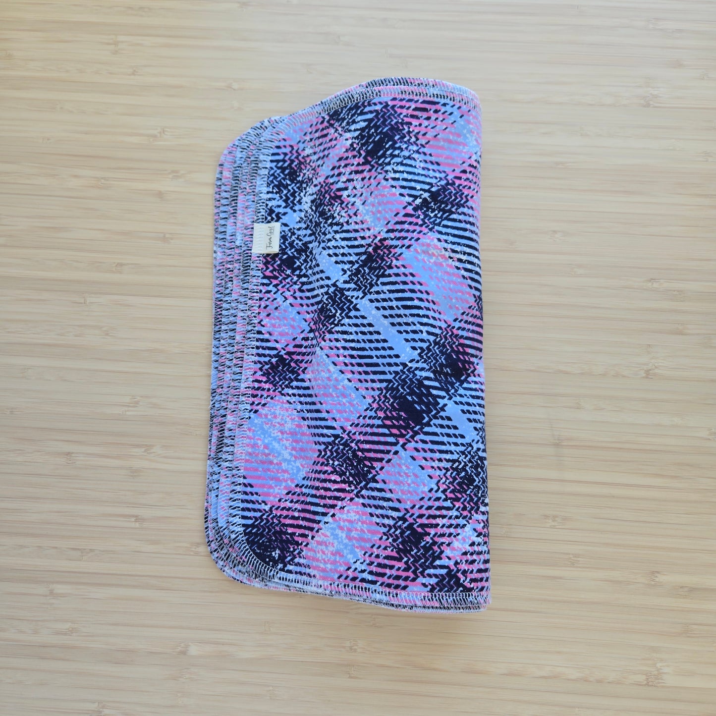 Paperless Reusable Towels | Pink and Blue Plaid