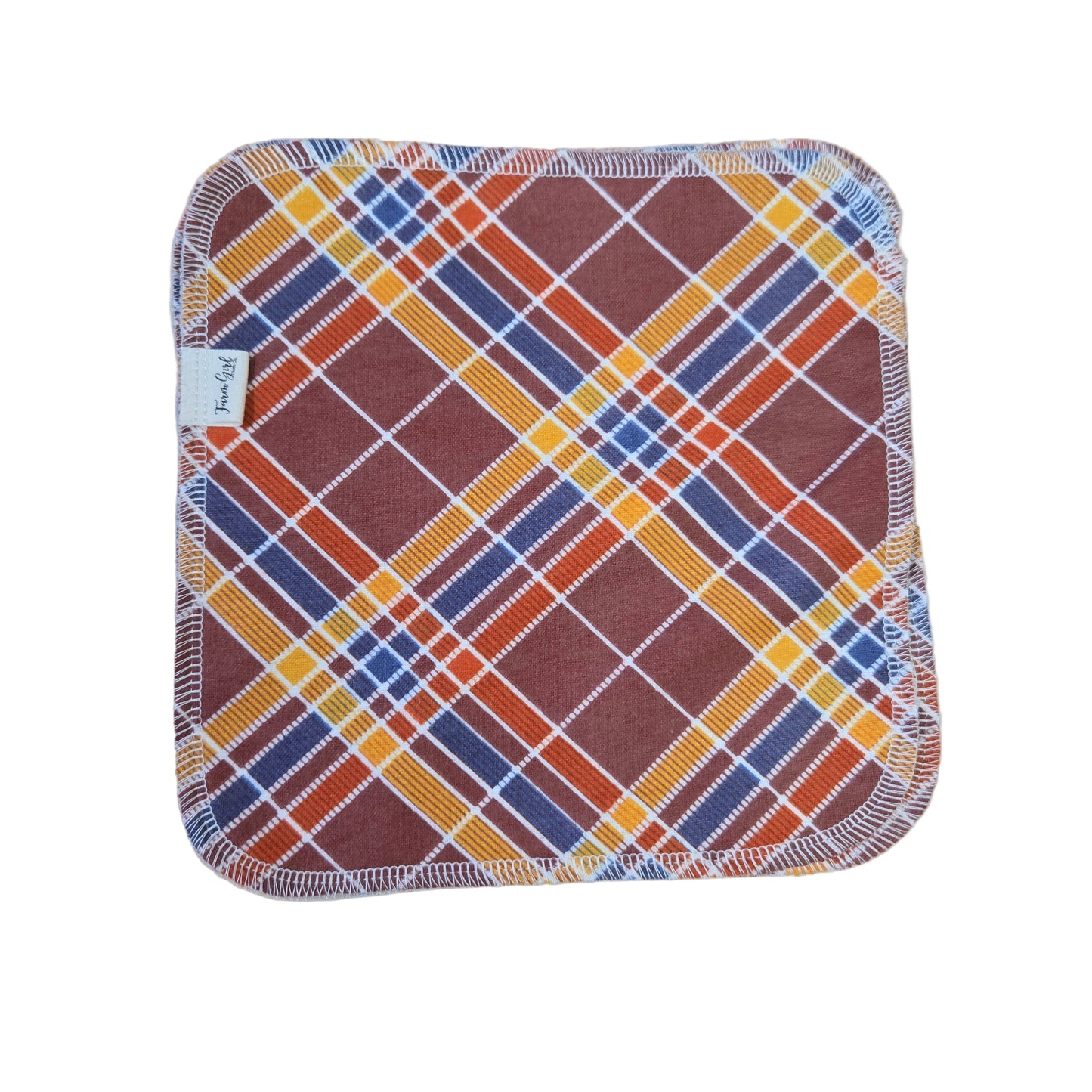 Cloth Napkins | Fall Brown Plaid Tartan