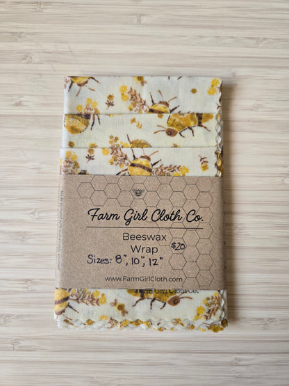 Beeswax Food Wraps - 3 Pack