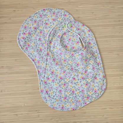 Baby Bib + Burp Cloth Set with Organic Hemp Fleece (custom order only)