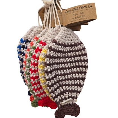 Dish Fish Washcloth Tawashi