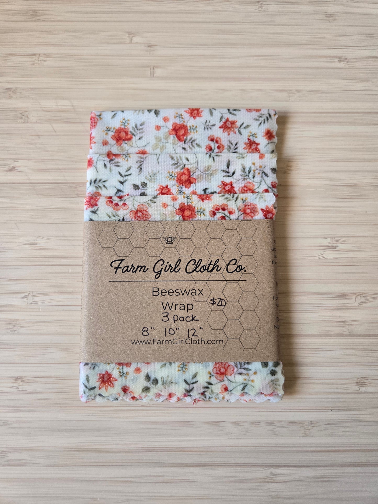 Beeswax Food Wraps - 3 Pack