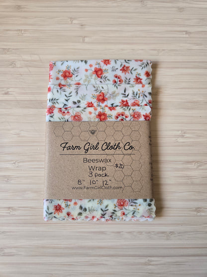 Beeswax Food Wraps - 3 Pack