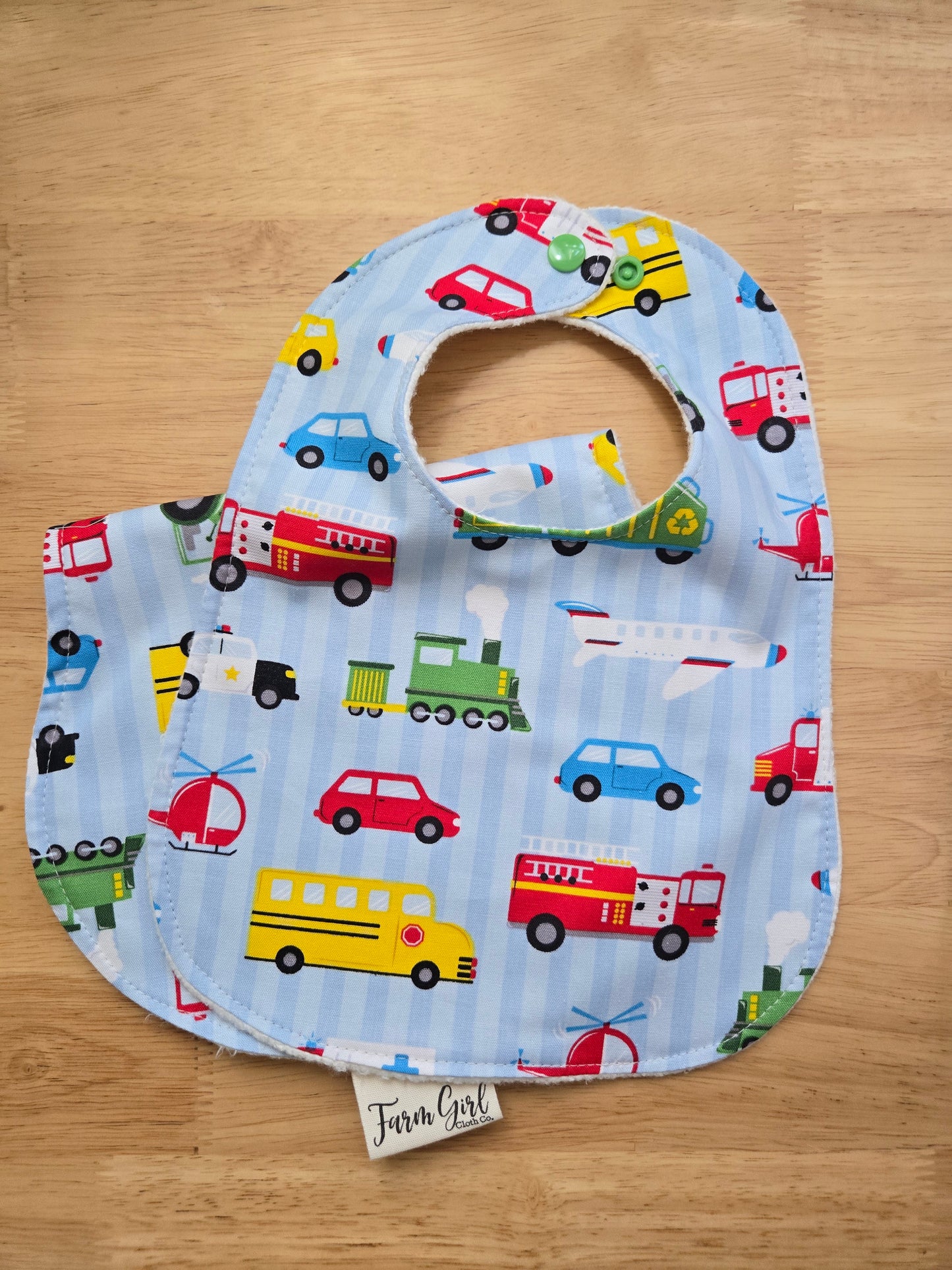 Baby Bib + Burp Cloth Set with Organic Hemp Fleece (custom order only) O