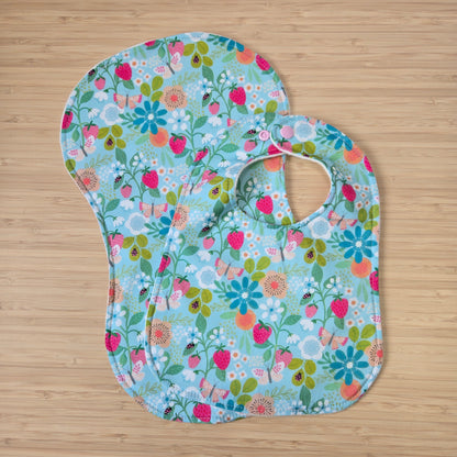 Baby Bib + Burp Cloth Set with Organic Hemp Fleece (custom order only)