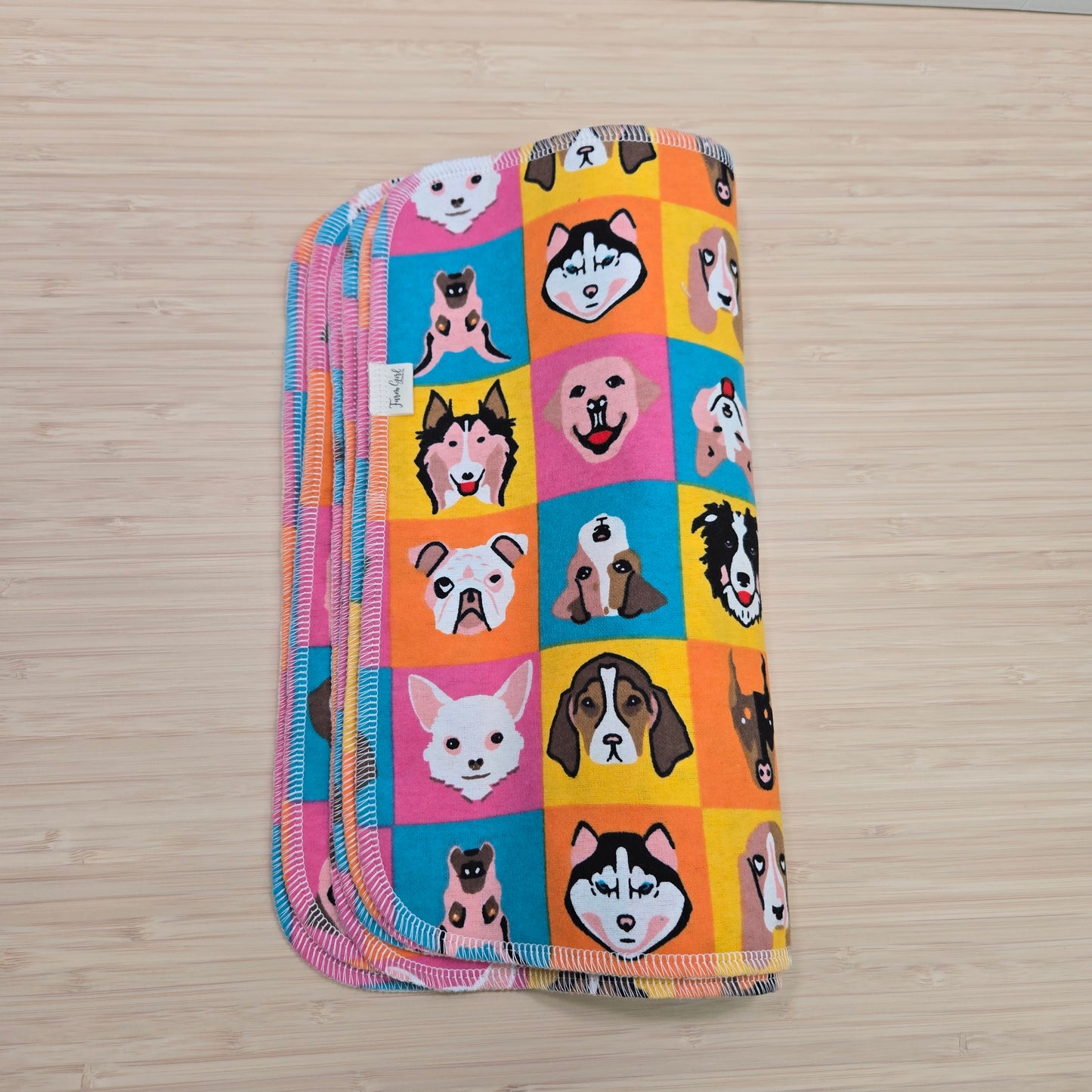 Paperless Reusable Towels | Dog Faces