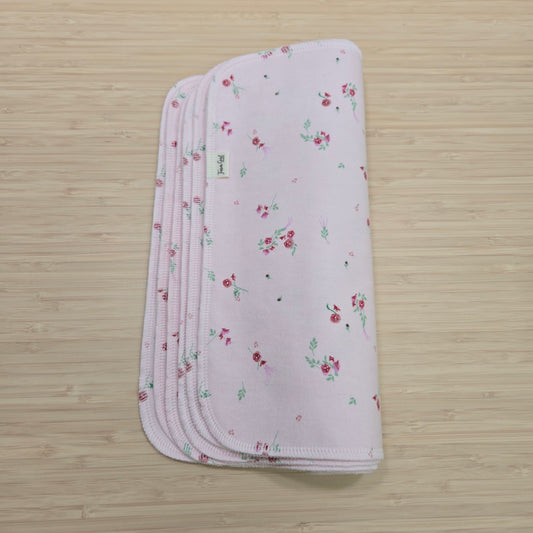 Paperless Reusable Towels | Mini Roses on Pink