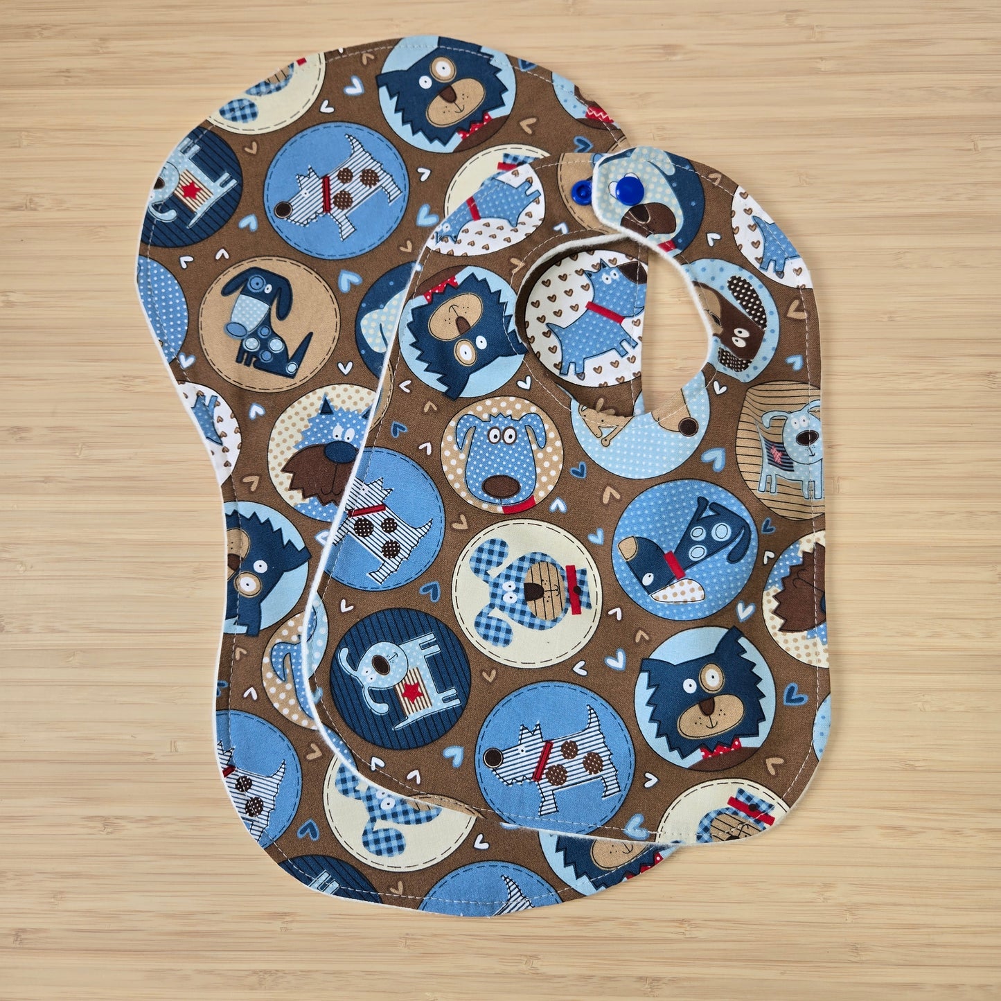 Baby Bib + Burp Cloth Set with Organic Hemp Fleece (custom order only)