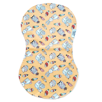 Baby Bib + Burp Cloth Set with Organic Hemp Fleece (custom order only)