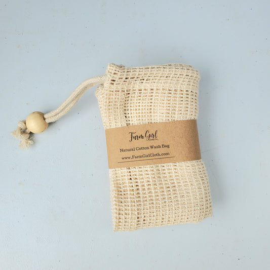 Natural Cotton Produce and Wash Bags