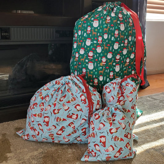 Cloth Gift Bags | Winter Holidays