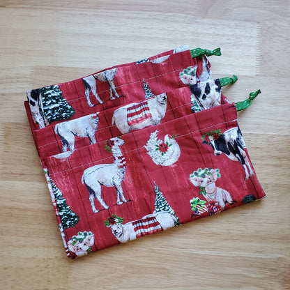 Cloth Gift Bags | Winter Holidays
